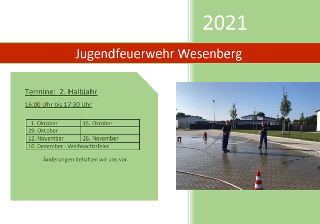 Ausbildungsplan JFw 2021